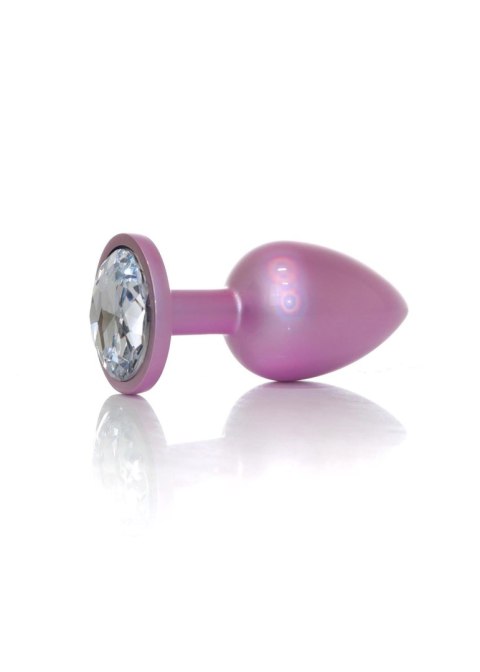 Plug-Jewellery Pearl Pink PLUG- Clear L Plug-Jewellery Pearl Pink PLUG- Clear L