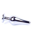Plug-Jewellery Silver BUTT PLUG- Black Plug-Jewellery Silver BUTT PLUG- Black