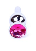 Plug-Jewellery Silver BUTT PLUG- Pink Plug-Jewellery Silver BUTT PLUG- Pink