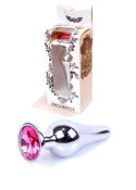 Plug-Jewellery Silver BUTT PLUG- Pink Plug-Jewellery Silver BUTT PLUG- Pink