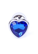 Plug-Jewellery Silver Heart PLUG- Dark Blue Plug-Jewellery Silver Heart PLUG- Dark Blue