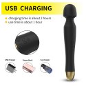 Stymulator-Silicone Massager Black USB 6 Vibration Stymulator-Silicone Massager Black USB 6 Vibration