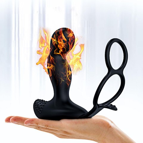 Wibrator-Silicone Massager 7 Function and Heating Function, Black Wibrator-Silicone Massager 7 Function and Heating Function, Black