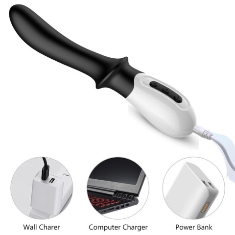 Wibrator-Silicone Prostate / G-spot Massager USB 10 Function / Heating Wibrator-Silicone Prostate / G-spot Massager USB 10 Function / Heating