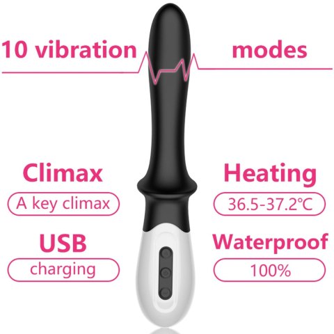 Wibrator-Silicone Prostate / G-spot Massager USB 10 Function / Heating Wibrator-Silicone Prostate / G-spot Massager USB 10 Function / Heating