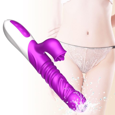 Wibrator-Silicone Vibrator USB 10 Function and Thrusting Function / Heating Wibrator-Silicone Vibrator USB 10 Function and Thrusting Function / Heating