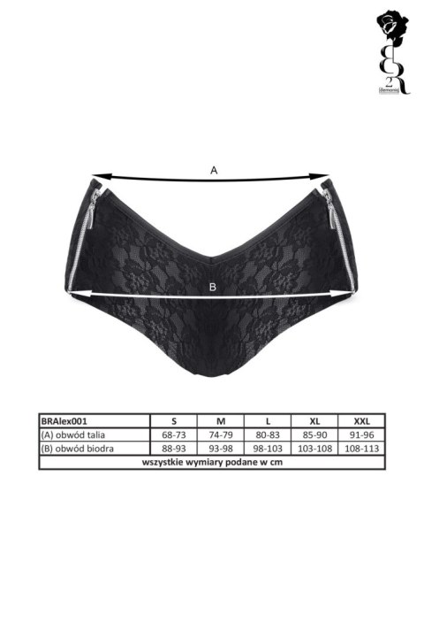 Bielizna - BRALEX001 szorty czarne rozmiar M Bielizna - BRALEX001 szorty czarne rozmiar M