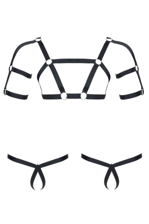 Męski komplet z gumy: t-shirt z ozdobami z tyłu i przodu, 2 pack stringi XXL/XXXL Męski komplet z gumy: t-shirt z ozdobami z tyłu i przodu, 2 pack stringi XXL/XXXL