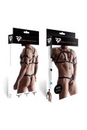 Męski komplet z gumy: t-shirt z ozdobami z tyłu i przodu, 2 pack stringi S/M