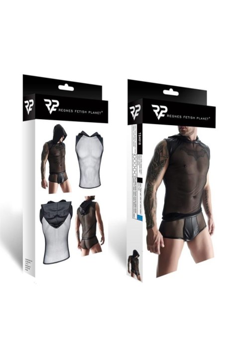 Męski t-shirt bez rękawów, z kapturem XXL Męski t-shirt bez rękawów, z kapturem XXL