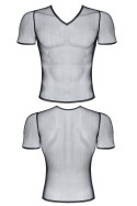 Męski t-shirt z elastycznej siatki w serek L Męski t-shirt z elastycznej siatki w serek L