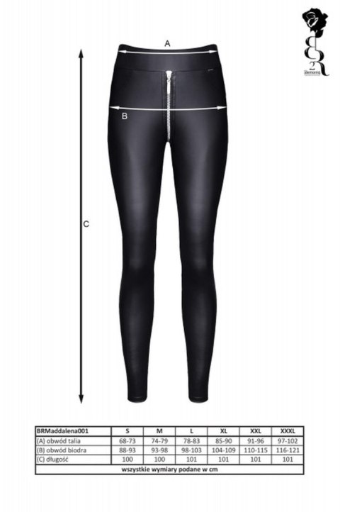 Bielizna - BRMADDALENA001 leginsy czarne rozmiar XXL Bielizna - BRMADDALENA001 leginsy czarne rozmiar XXL