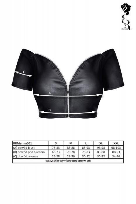 Bielizna - BRMARINA001 top czarny rozmiar S Bielizna - BRMARINA001 top czarny rozmiar S