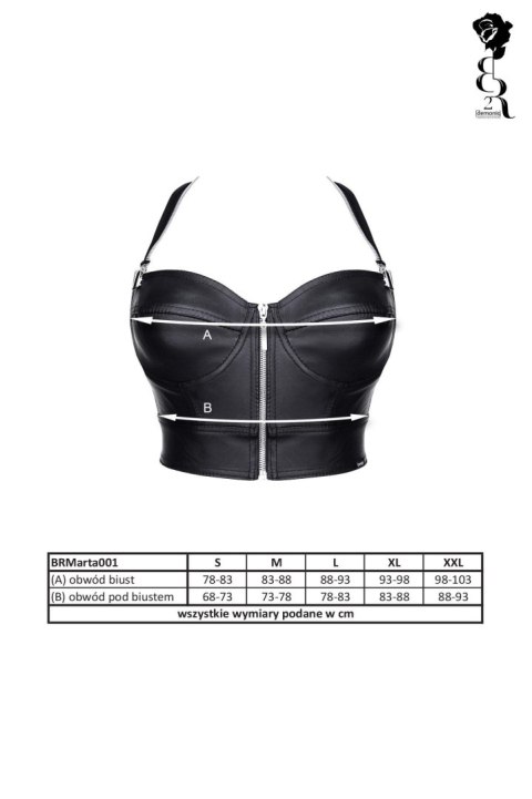 Bielizna - BRMARTA001 top czarny rozmiar L Bielizna - BRMARTA001 top czarny rozmiar L