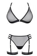 Bielizna-LadyX Adora XXL - biustonosz, stringi, podwiązki Bielizna-LadyX Adora XXL - biustonosz, stringi, podwiązki