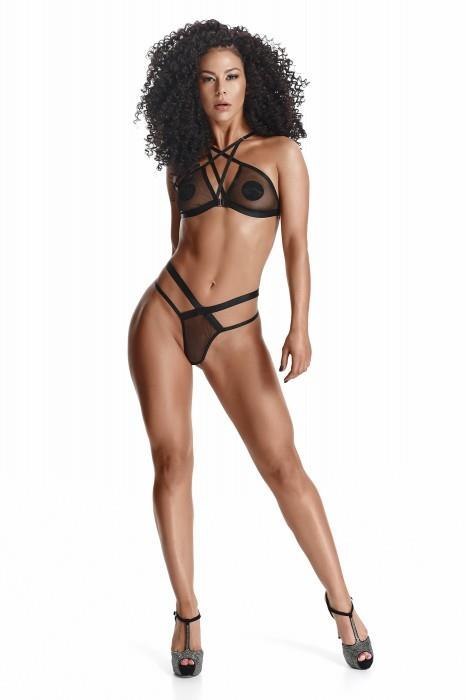 Bielizna-LadyX Aina XXL - biustonosz, stringi Bielizna-LadyX Aina XXL - biustonosz, stringi