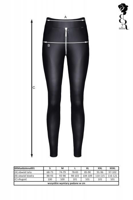 Bielizna - BRMADDALENA001 leginsy czarne rozmiar XL Bielizna - BRMADDALENA001 leginsy czarne rozmiar XL