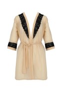 Bielizna-DAISY PEIGNOIR beige S/M Bielizna-DAISY PEIGNOIR beige S/M