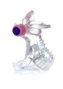 Pierścień-Tongue Vibro CockRing Clear Pierścień-Tongue Vibro CockRing Clear