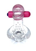 Pierścień-Tongue Vibro CockRing Clear Pierścień-Tongue Vibro CockRing Clear