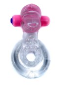 Pierścień-Tongue Vibro CockRing Clear Pierścień-Tongue Vibro CockRing Clear