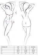 Bielizna-GIORGIA SET black L/XL - Casmir