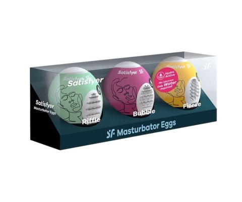 Masturbator Egg 3er Set Riffle,Bubble,Fierce Masturbator Egg 3er Set Riffle,Bubble,Fierce