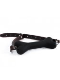 Black Silicone Bone Gag Black Silicone Bone Gag