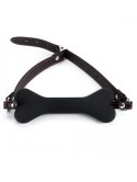 Black Silicone Bone Gag Black Silicone Bone Gag