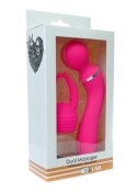 Dual Massager + overlay USB 10+10 functions Pink Dual Massager + overlay USB 10+10 functions Pink