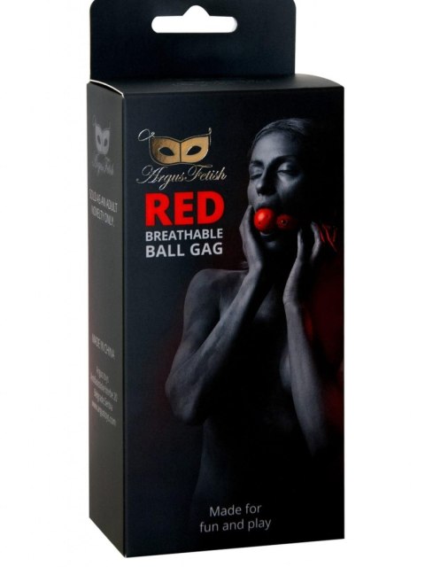 Red Breathable Ball Gag Red Breathable Ball Gag