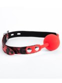 Red Silicone Ball Gag Leopard Red Silicone Ball Gag Leopard