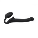 SEMI-REALISTIC BENDABLE STRAP-ON BLACK - S SEMI-REALISTIC BENDABLE STRAP-ON BLACK - S