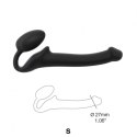 SEMI-REALISTIC BENDABLE STRAP-ON BLACK - S SEMI-REALISTIC BENDABLE STRAP-ON BLACK - S