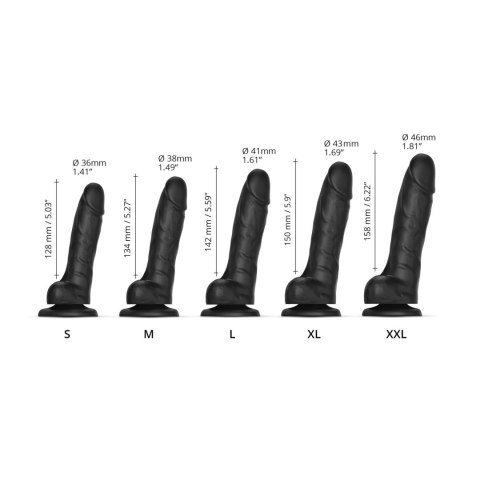 SLIDING SKIN REALISTIC DILDO BLACK M SLIDING SKIN REALISTIC DILDO BLACK M