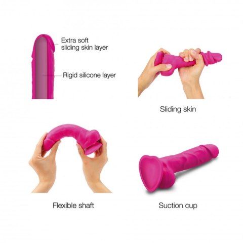 SLIDING SKIN REALISTIC DILDO FUCHSIA L SLIDING SKIN REALISTIC DILDO FUCHSIA L