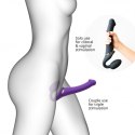 VIBRATING STRAP-ON - M - PURPLE VIBRATING STRAP-ON - M - PURPLE