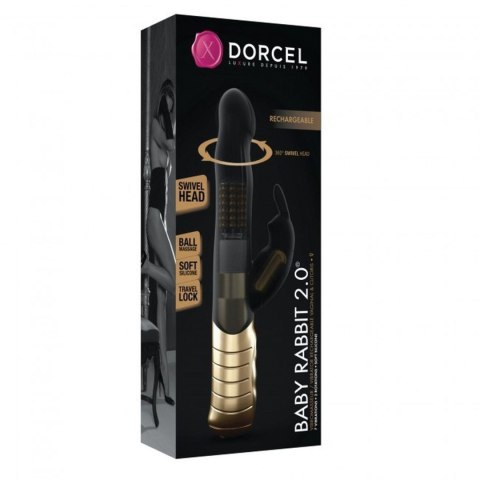 BABY RABBIT BLACK & GOLD 2.0 - RECHARGEABLE BABY RABBIT BLACK & GOLD 2.0 - RECHARGEABLE