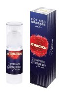 MASSAGE OIL ATTRACTION CHAMPAGNE STRAWBERRY 50 ML MASSAGE OIL ATTRACTION CHAMPAGNE STRAWBERRY 50 ML