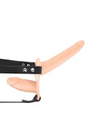 DOUBLE STRAP-ON VIBRATING FLESH STRAP-ON DILDO DOUBLE STRAP-ON VIBRATING FLESH STRAP-ON DILDO
