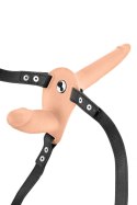 DOUBLE STRAP-ON VIBRATING FLESH STRAP-ON DILDO DOUBLE STRAP-ON VIBRATING FLESH STRAP-ON DILDO