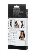 Glossy Wetlook gloves - black S Glossy Wetlook gloves - black S