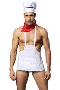 H COOK OUTFIT 4 PCS WHITE TU (Size: TU) H COOK OUTFIT 4 PCS WHITE TU (Size: TU)