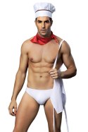 H COOK OUTFIT 4 PCS WHITE TU (Size: TU) H COOK OUTFIT 4 PCS WHITE TU (Size: TU)