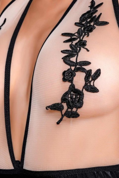 Wetlook body dress KIARA - black S Wetlook body dress KIARA - black S