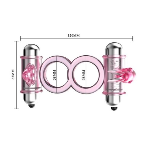 BAILE - BUNNY SNUGGLES COCK CLIT RING, 10 vibration functions BAILE - BUNNY SNUGGLES COCK CLIT RING, 10 vibration functions