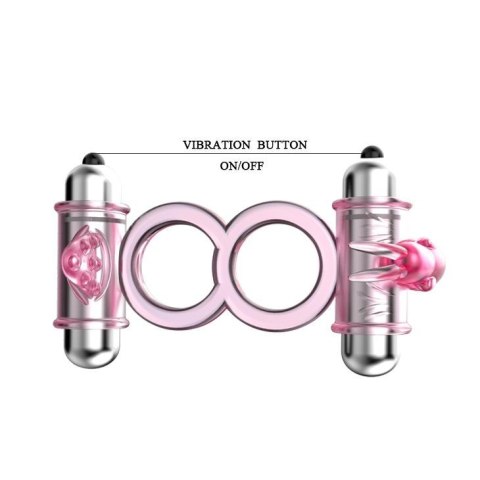BAILE - BUNNY SNUGGLES COCK CLIT RING, 10 vibration functions BAILE - BUNNY SNUGGLES COCK CLIT RING, 10 vibration functions