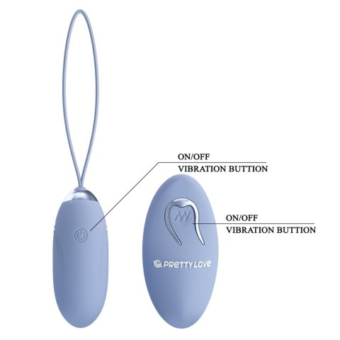 PRETTY LOVE - JENNY Dream chaser 1, Blue, Wireless remote control 12 vibration functions PRETTY LOVE - JENNY Dream chaser 1, Blue, Wireless remote control 12 vibration functions