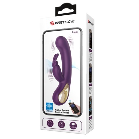 PRETTY LOVE - Liam purple, 12 vibration functions Mobile APP Long-distance Control PRETTY LOVE - Liam purple, 12 vibration functions Mobile APP Long-distance Control