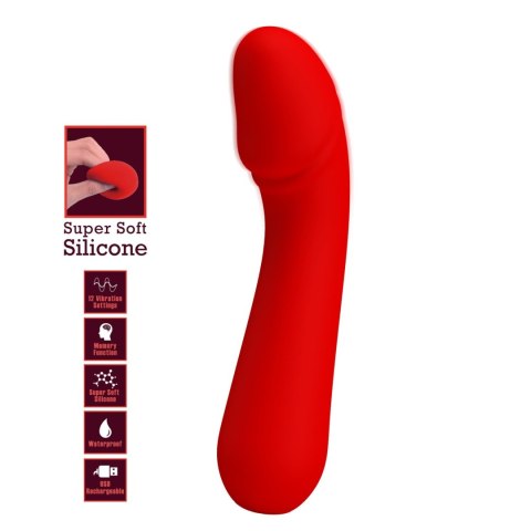 PRETTY LOVE - Cetus Red, Memory function 12 vibration functions PRETTY LOVE - Cetus Red, Memory function 12 vibration functions